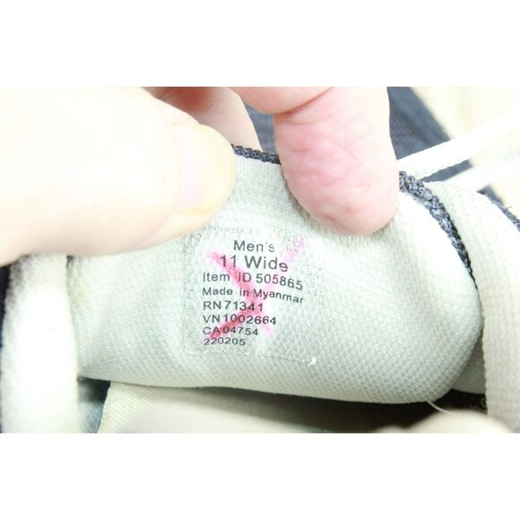 LL Bean Comfort Low Top Walking Shoes Blue Mesh Lace Up Size 11 Wide - Picture 8 of 9